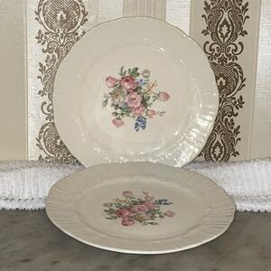 2 6" Vintage Coronet‎ Plates by Homer Laughlin China Company EXCELLENT